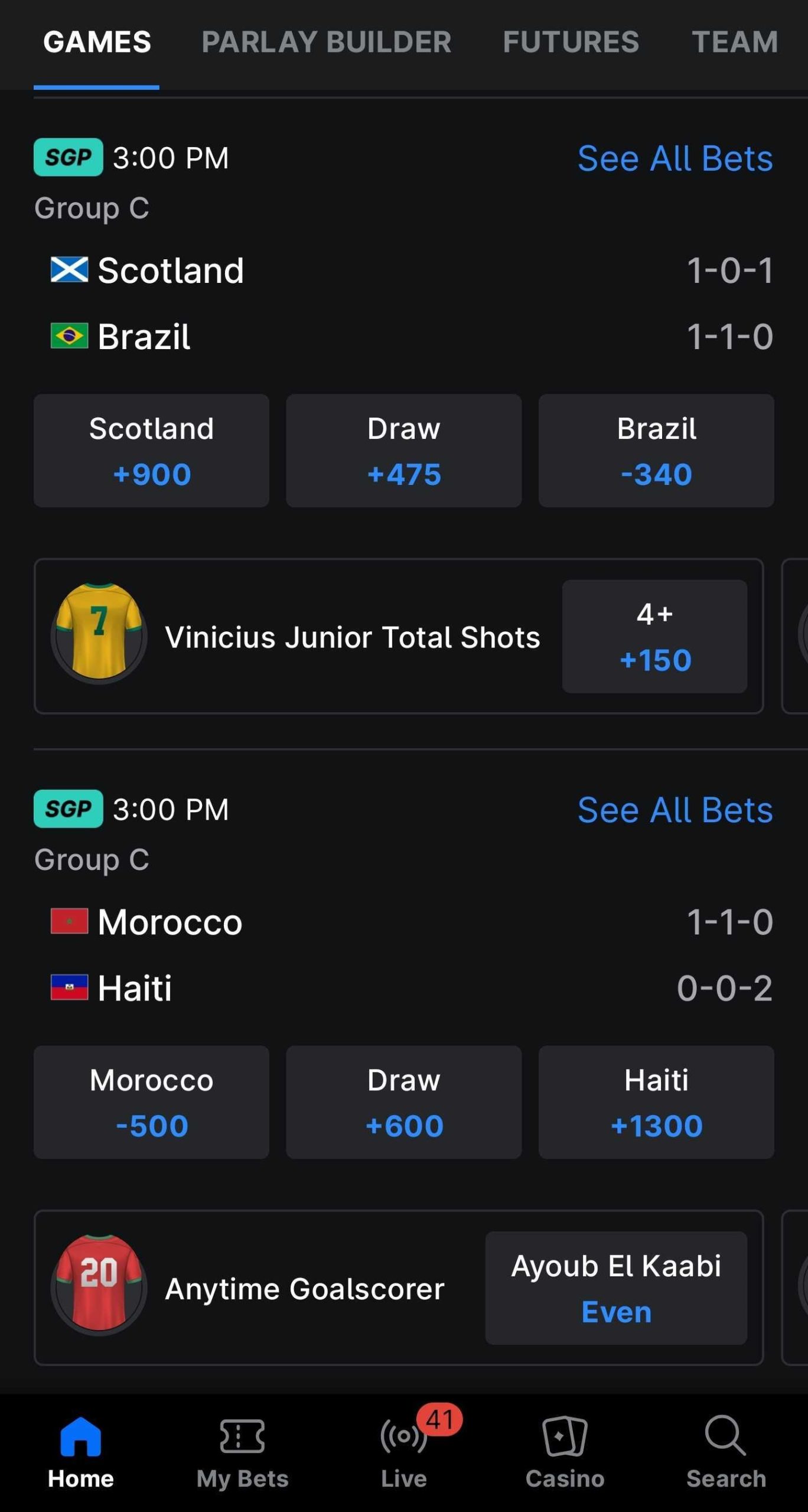 thescore bet alberta app betting markets