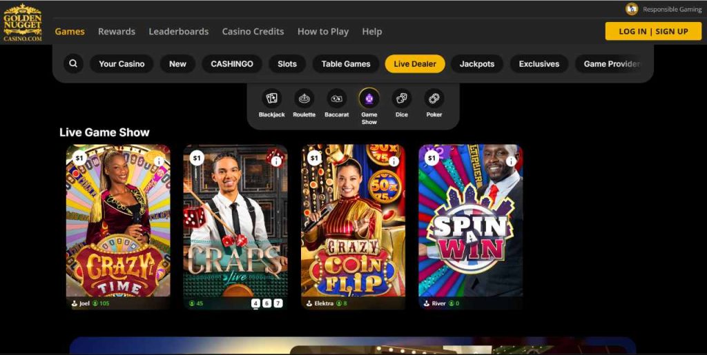 Golden Nugget Casino Live Dealer
