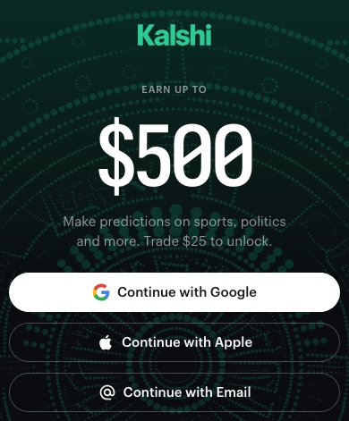 kalshi promo code 500 bonus