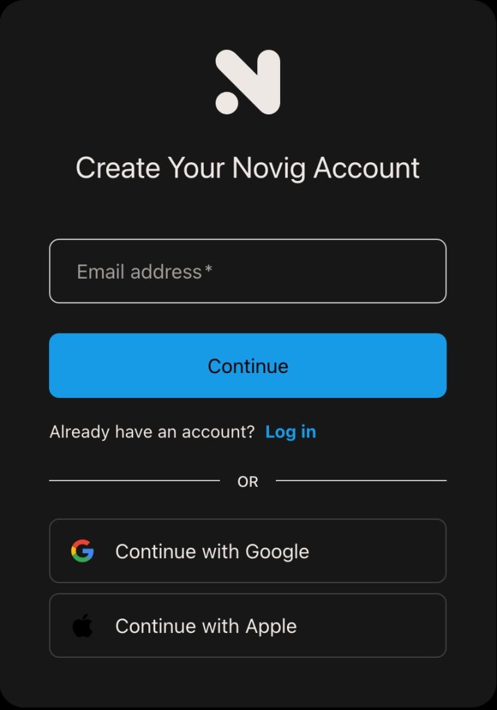 how to register for novig eligible state