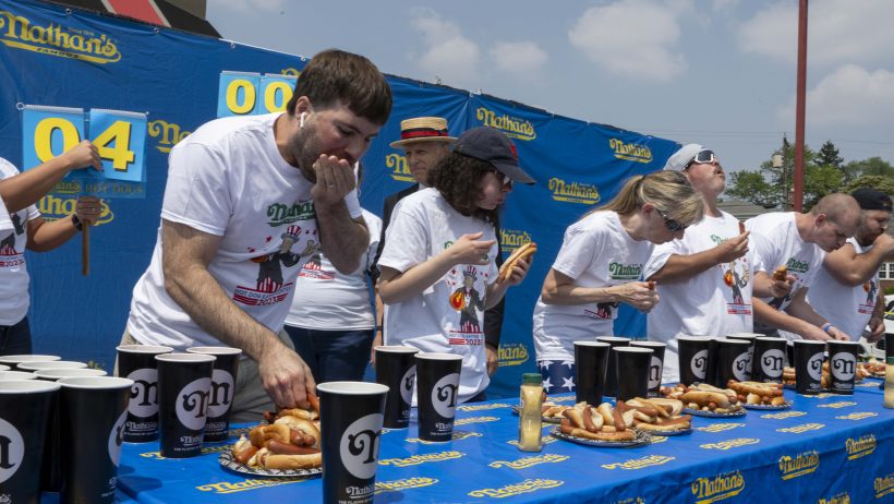 prediction markets odds total dogs eaten nathans hot dog eating contest