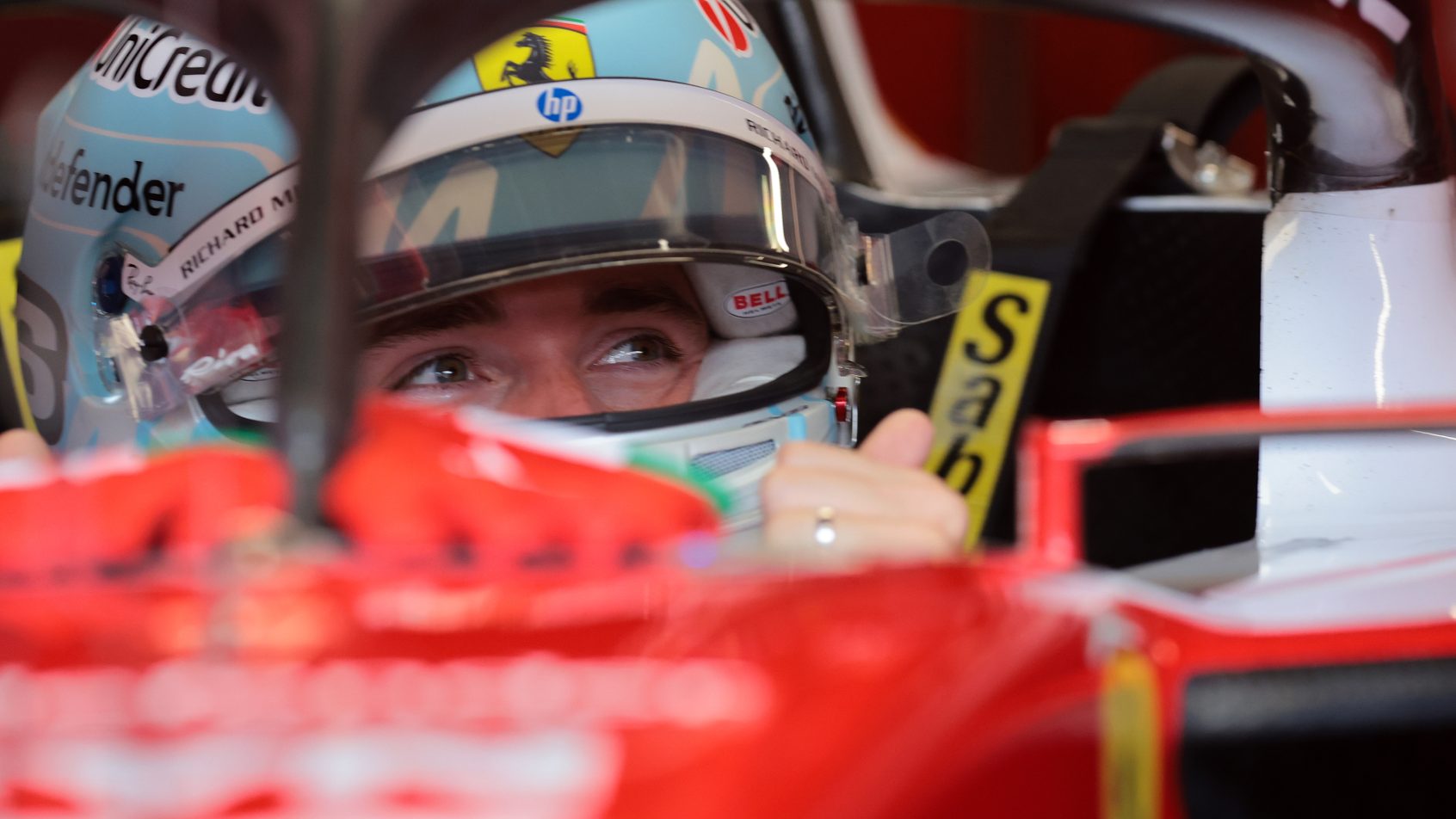 Charles LeClerc pre-race in Miami (2026).