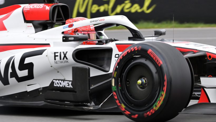 Esteban Ocon on-track in Canada (2026).
