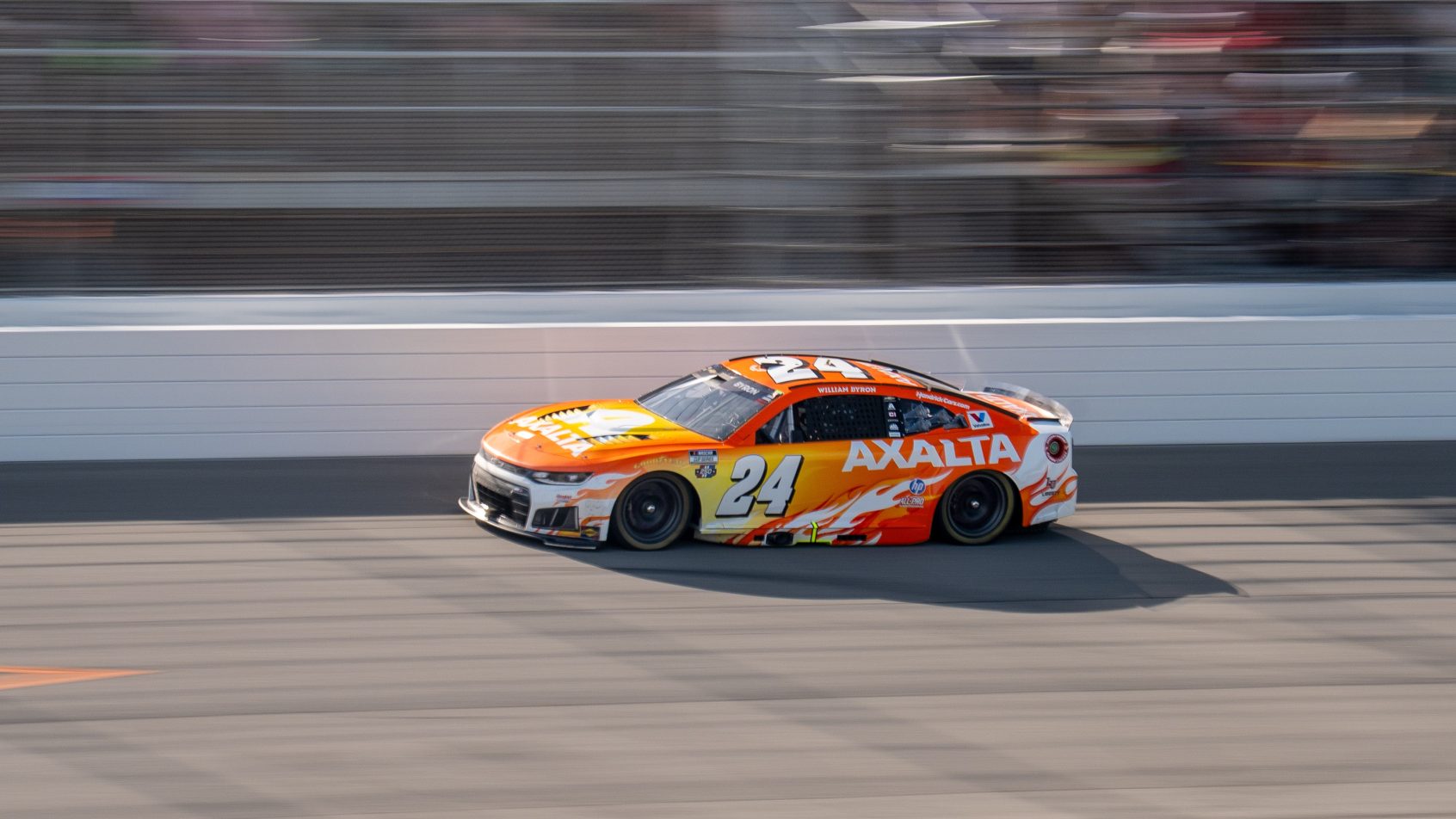 William Byron on-track at Michigan (2026).