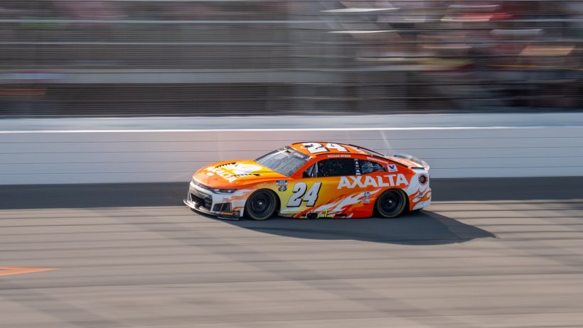 William Byron on-track at Michigan (2026).