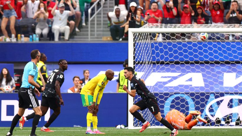 Canada's Stephen Eustaquio celebrating a goal