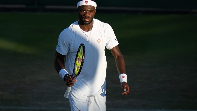 Frances Tiafoe of the United States on the court