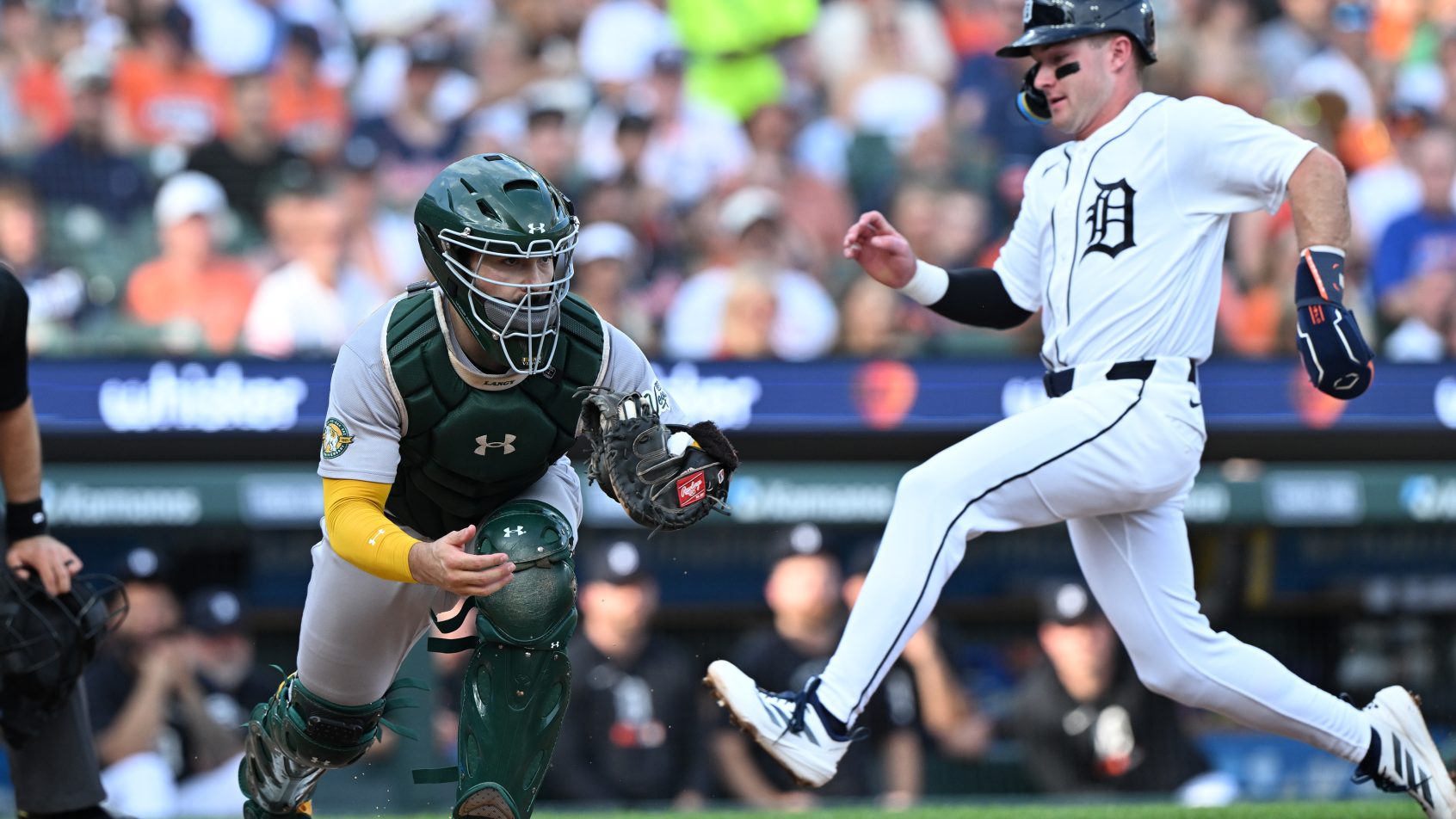 Shea Langeliers touches home plate