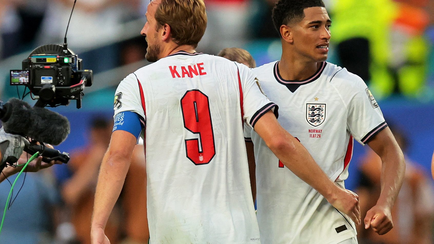 HARRY-KANE-JUDE-BELLINGHAM-VITORIA-INGLATERRA-SOBRE-SELECAO-NORUEGUESA-COPA-DO-MUNDO