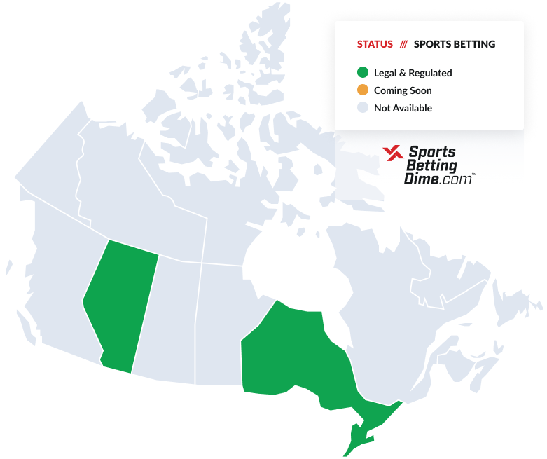 canada sports betting map