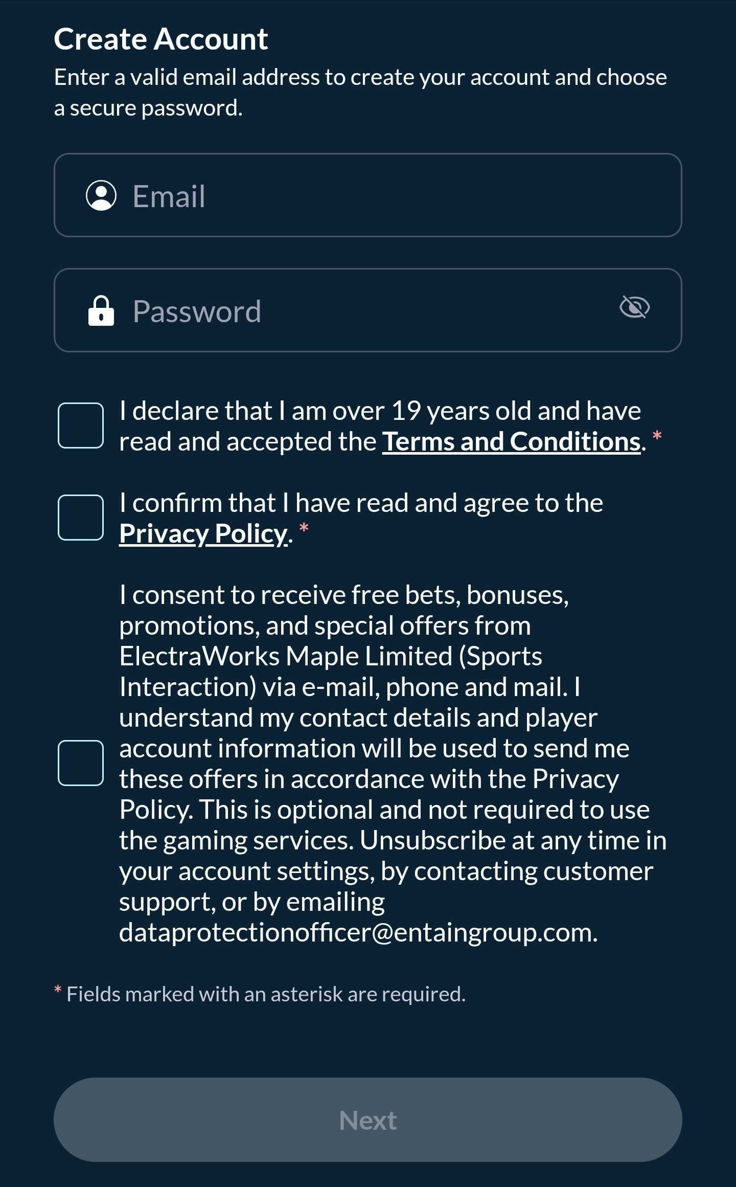 sports interaction alberta app signup