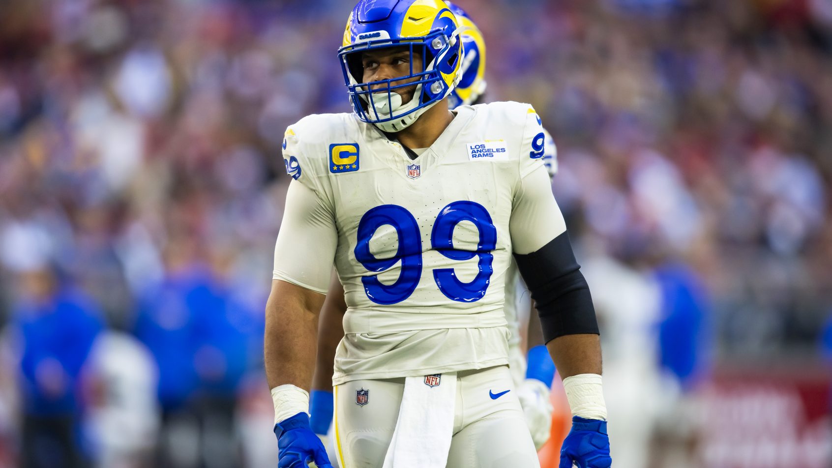 Los Angeles Rams defensive tackle Aaron Donald