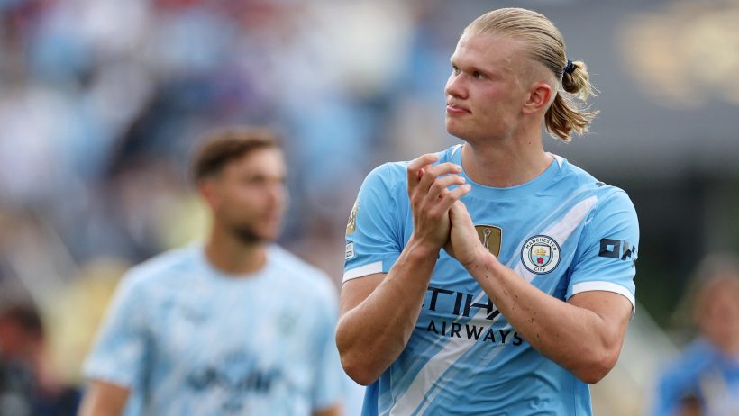 Erling Haaland with Manchester City in the 2025 FIFA Club World Cup.
