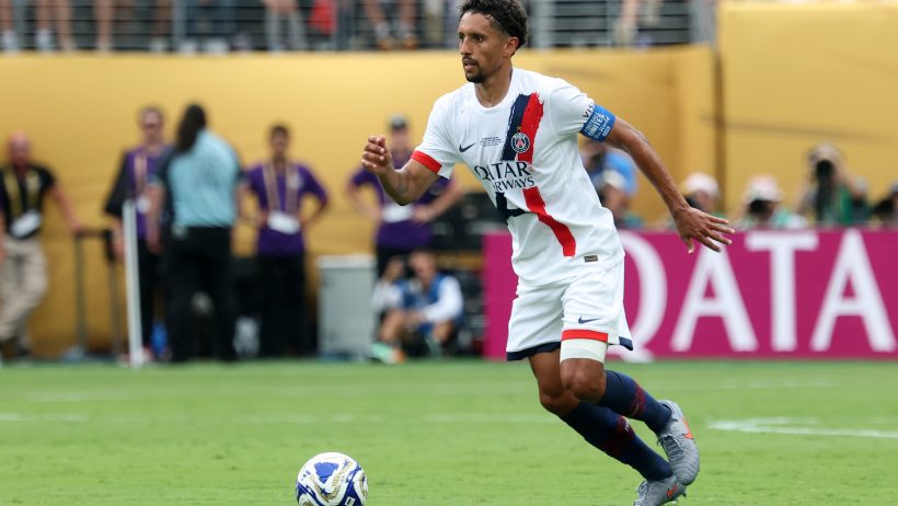 Marquinhos playing for PSG in the 2025 FIFA Club World Cup.