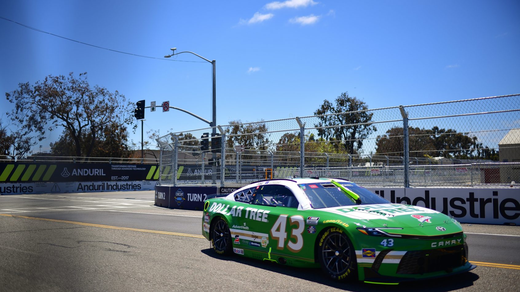 Erik Jones on-track in San Diego (2026).