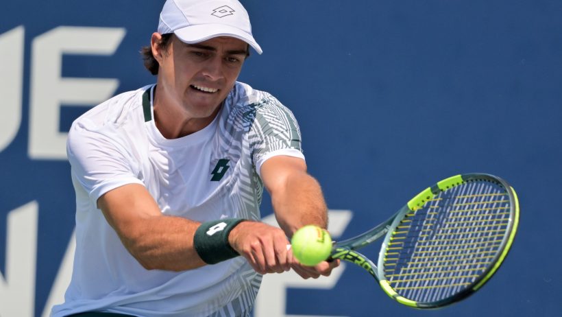 Adam Walton backhand return.