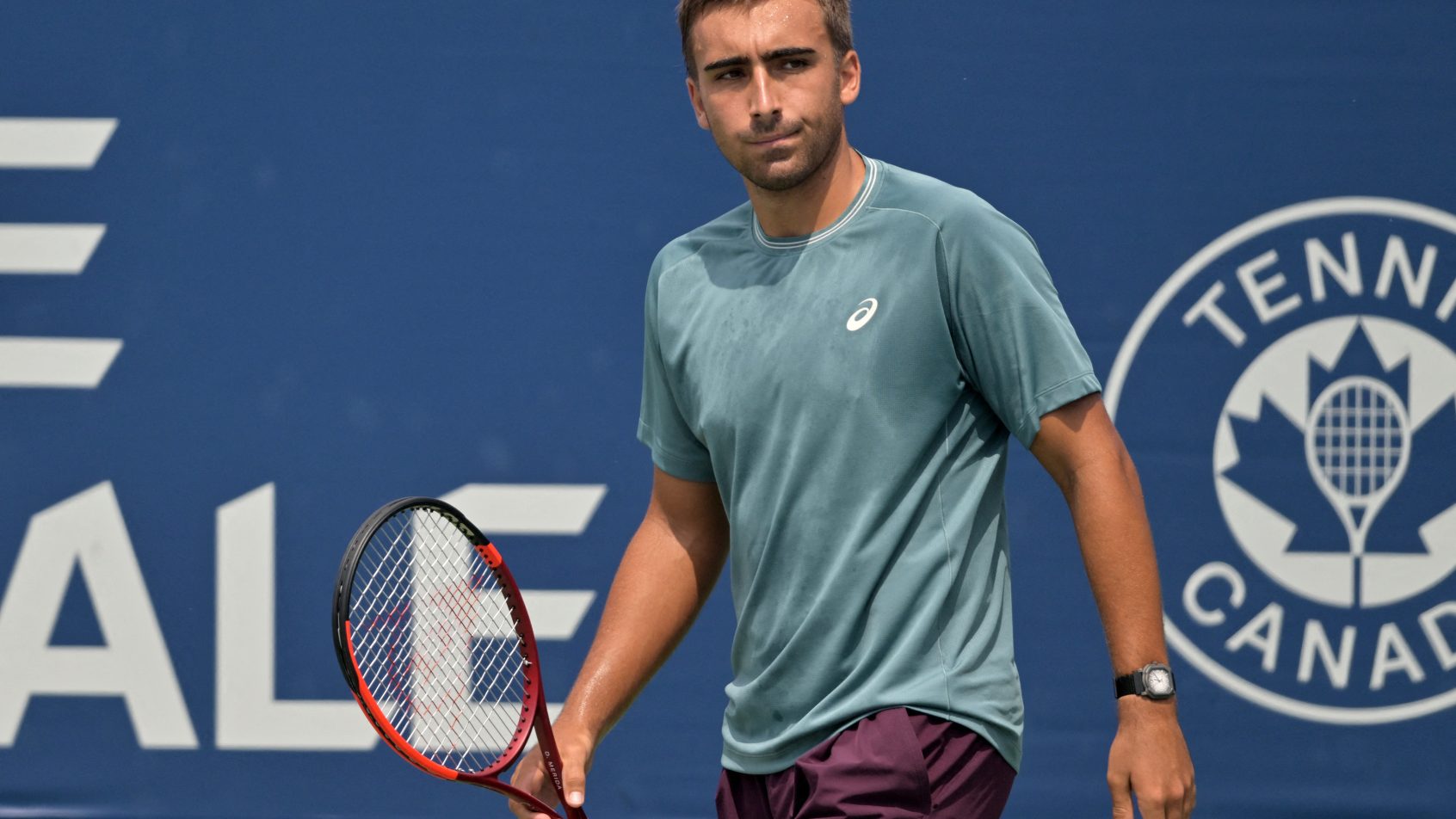 Daniel Merida on the court in Montreal