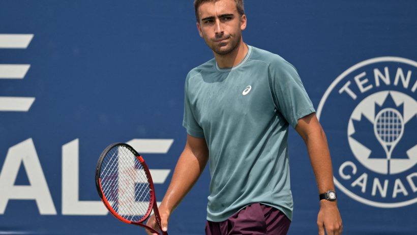 Daniel Merida on the court in Montreal