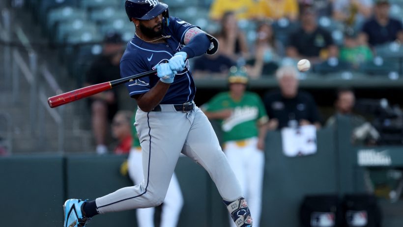 Junior Caminero playing for the Tampa Bay Rays in the 2026 MLB season.