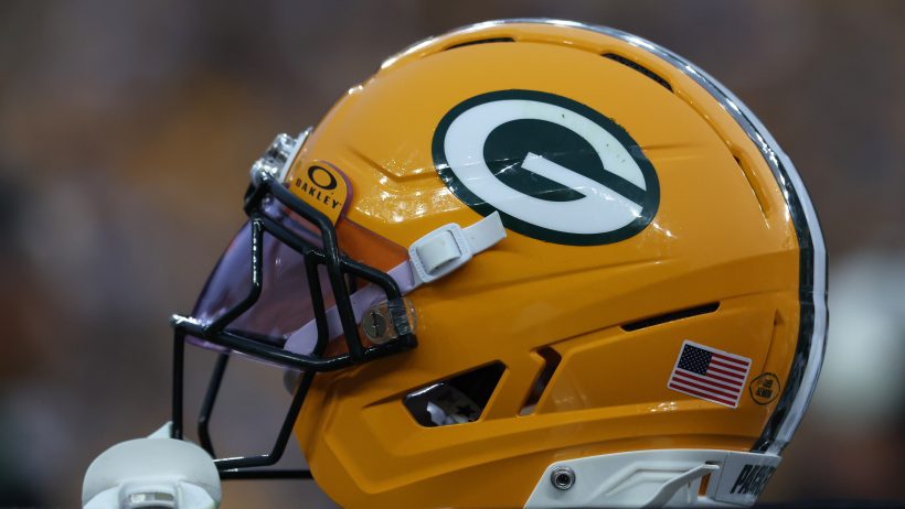 Green Bay Packers helmet.