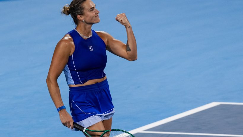 Aryna Sabalenka fist pump