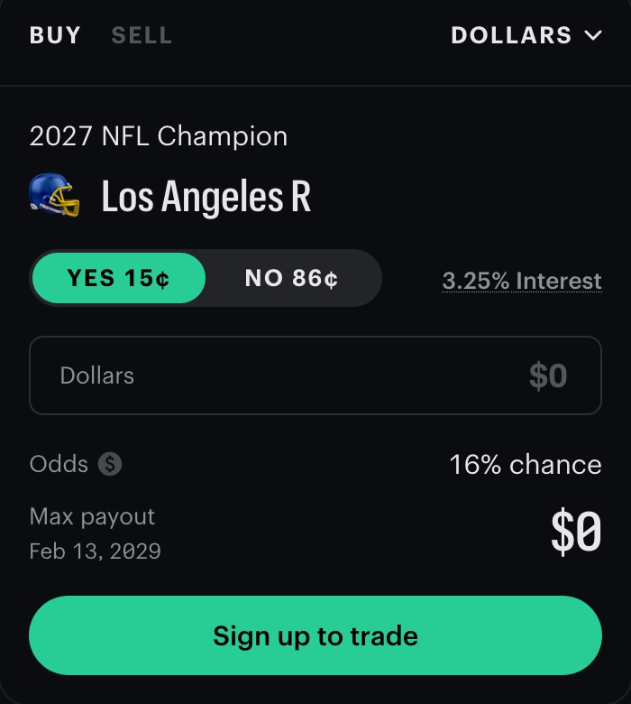 how to use NFL prediction markets