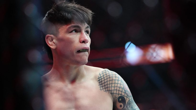Ignacio Bahamondes gets set for a fight during UFC 313.