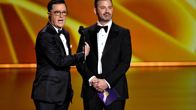 the late show with stephen colbert favored to win emmys trade on prediction markets for the emmys