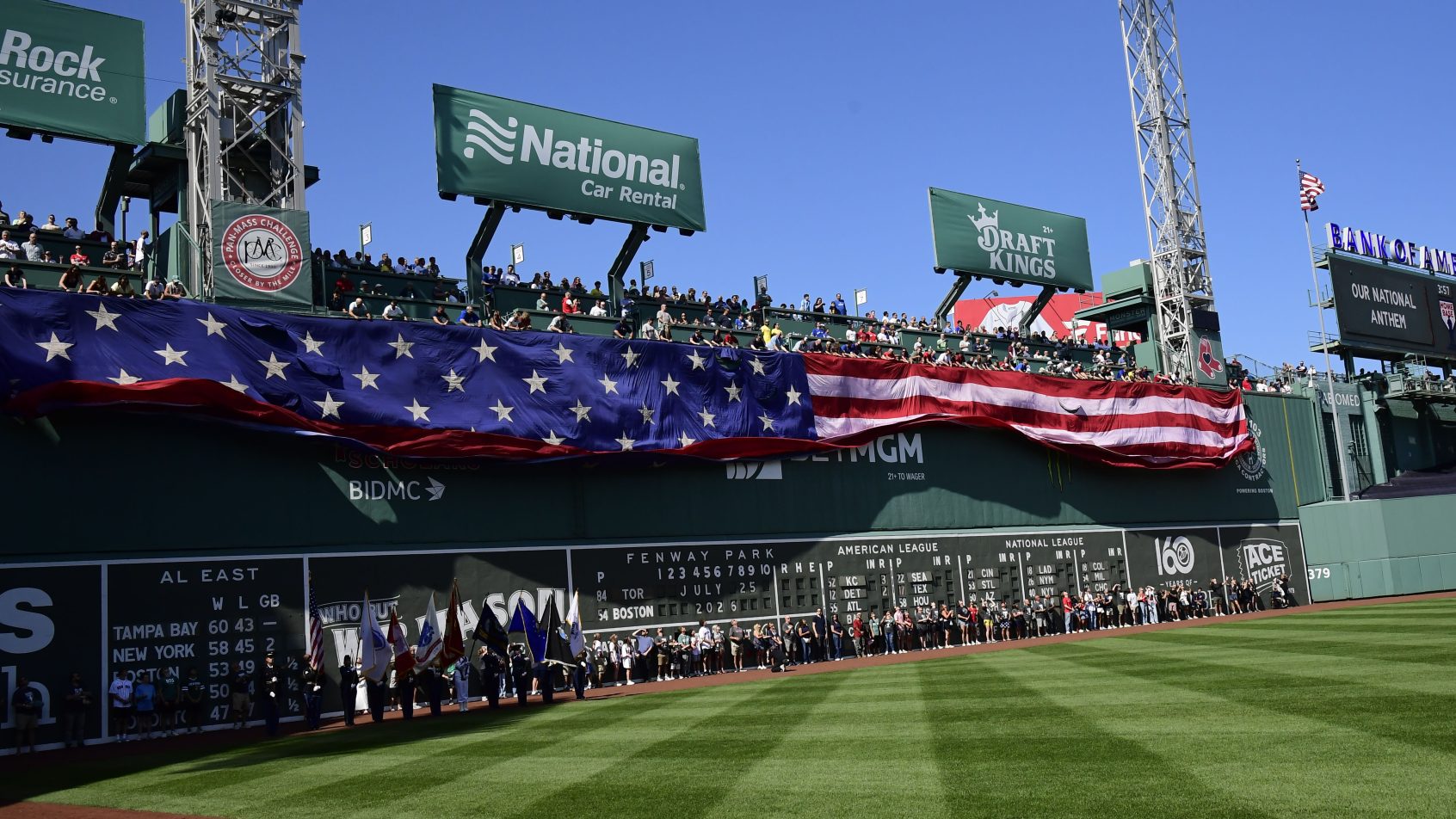Boston Red Sox green monster.
