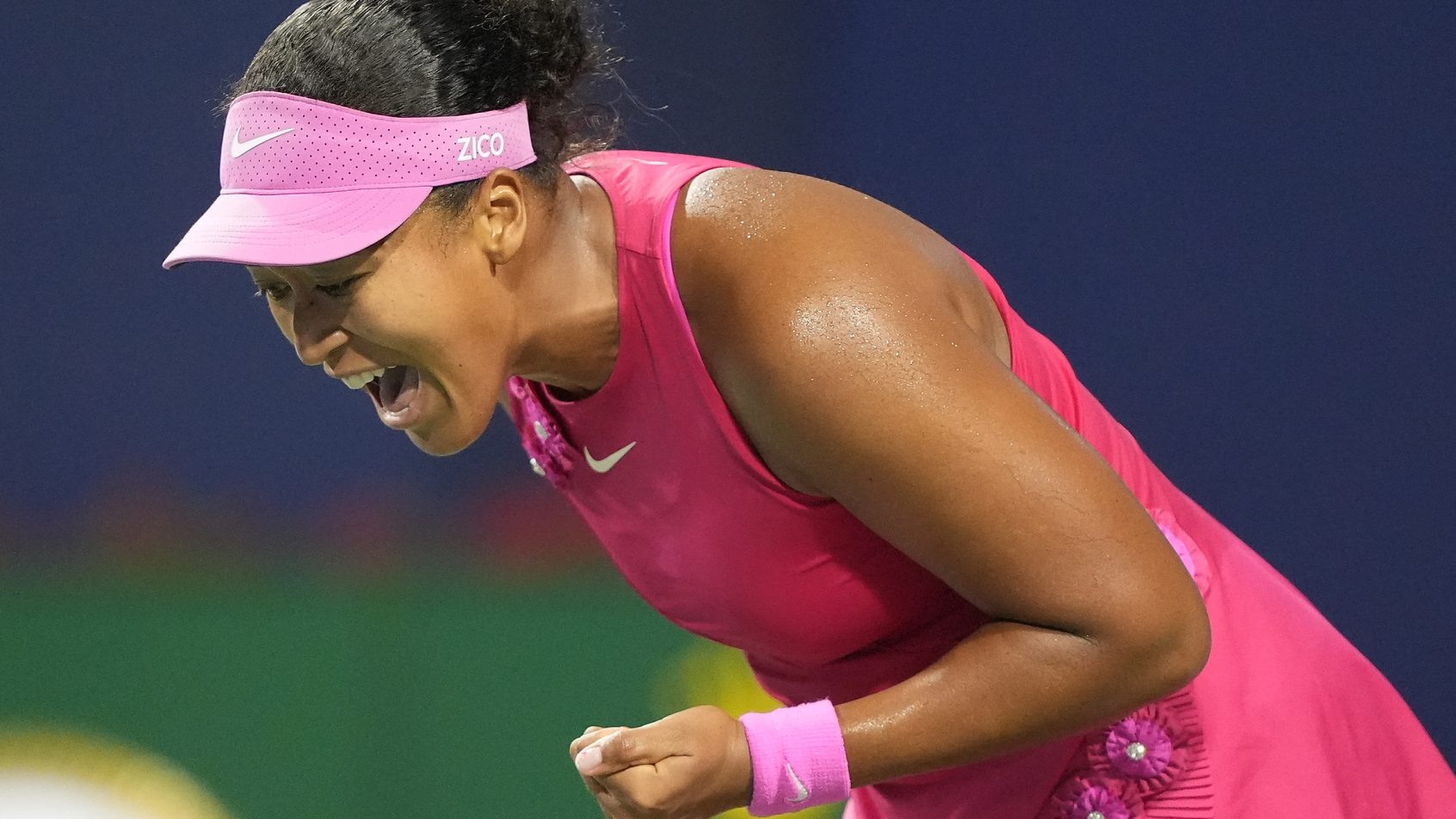 Naomi Osaka screaming reaction