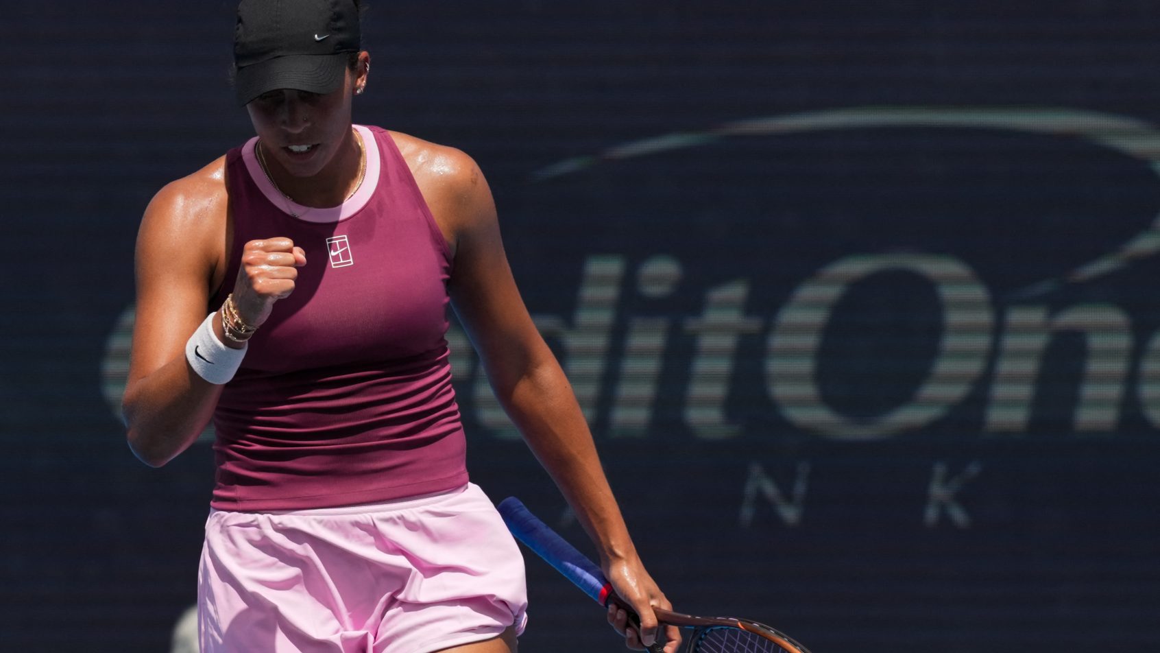 Madison Keys fist pump