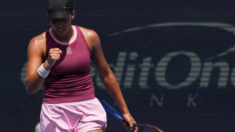 Madison Keys fist pump
