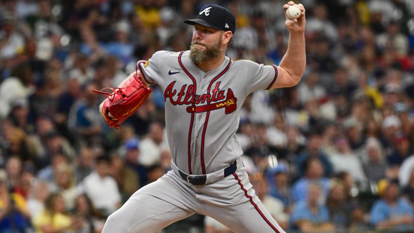 Chris Sale pitching for the Atlanta Braves in the 2026 MLB season.