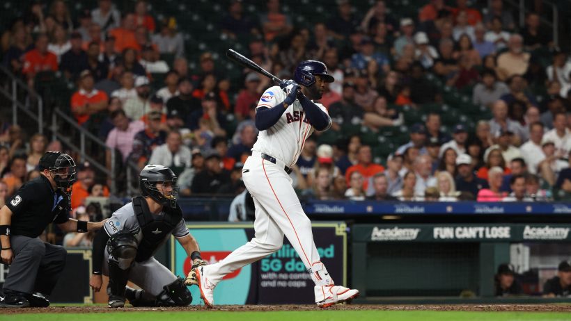 Yordan Alvarez at the plate