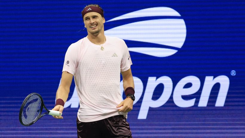 Alexander Zverev smiles during a recent US Open victory.
