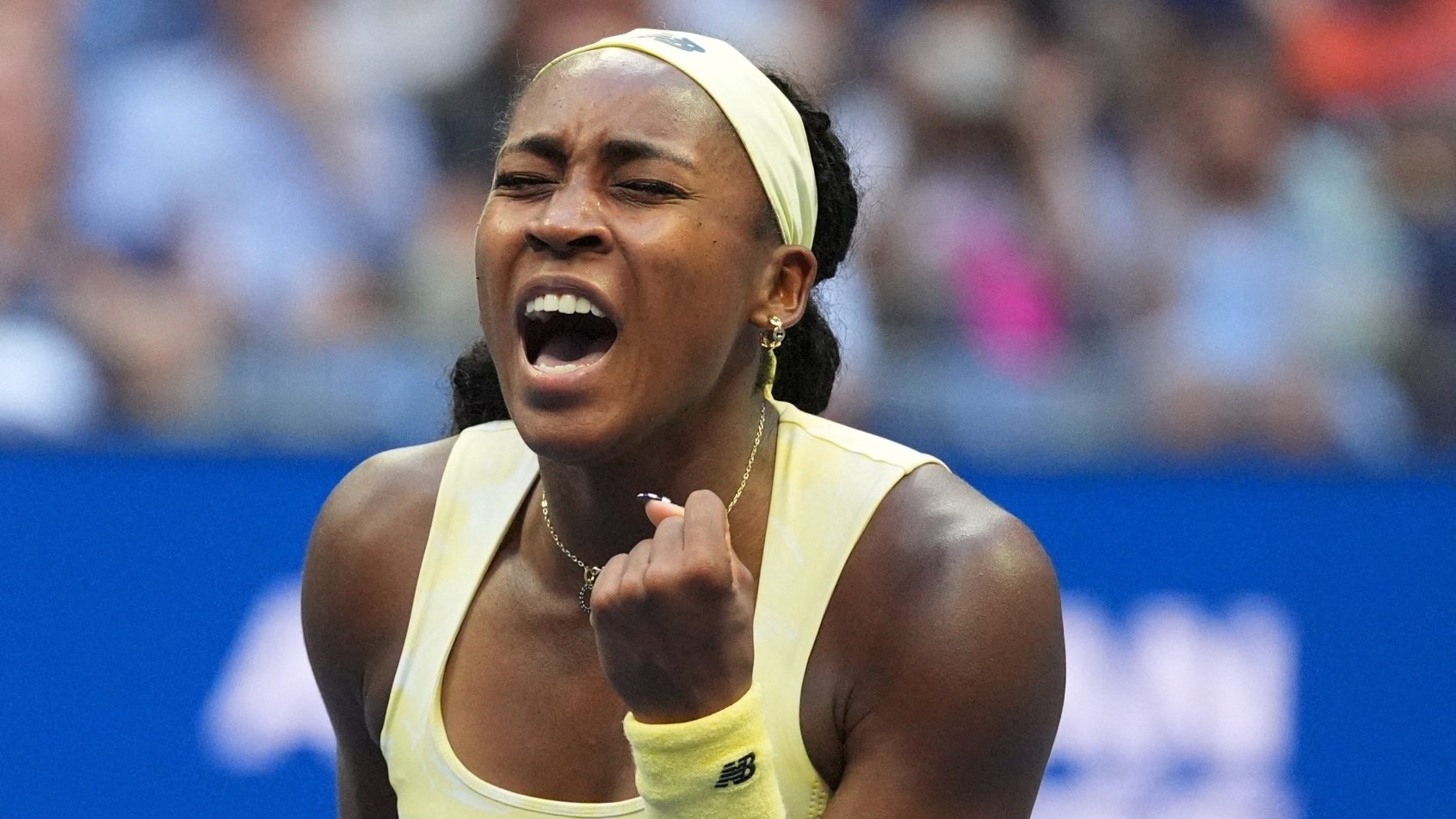 Coco Gauff fist pump