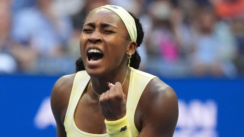 Coco Gauff fist pump