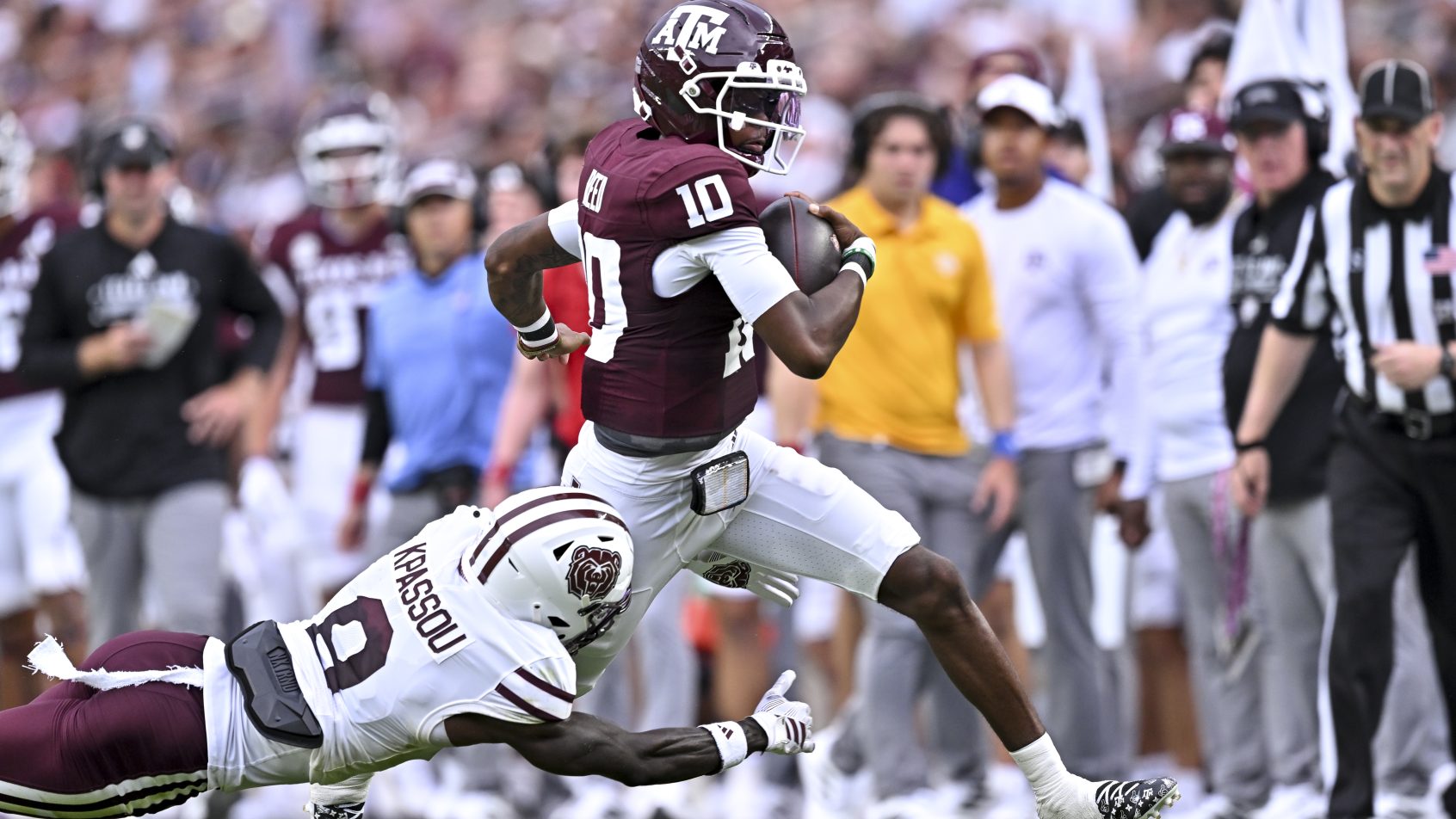 Marcel Reed playing for Texas A&M in the 2026 college football season.