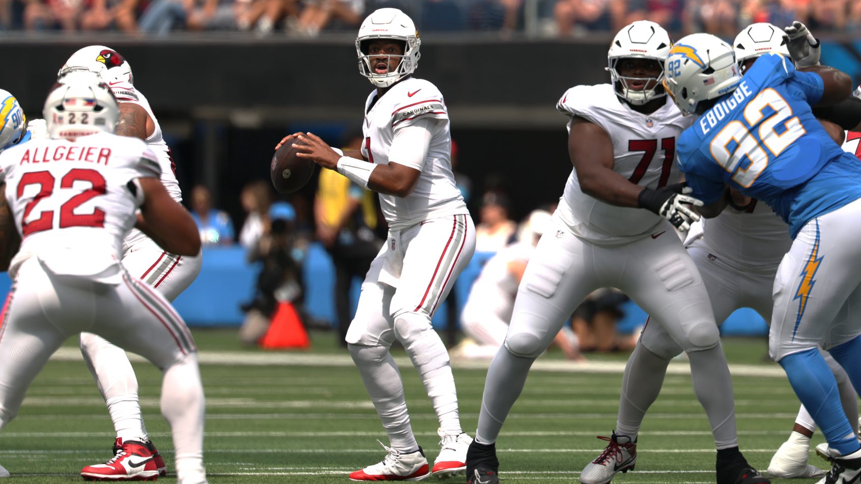 Jacoby Brissett playing for the Arizona Cardinals in the 2026 NFL season.