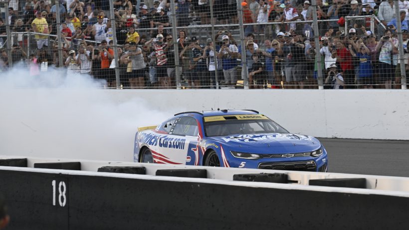 Kyle Larson wins at Gateway (2026).