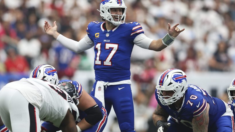 Josh Allen calling plays at line of scrimmage