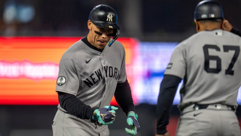 Aaron Judge celebrating