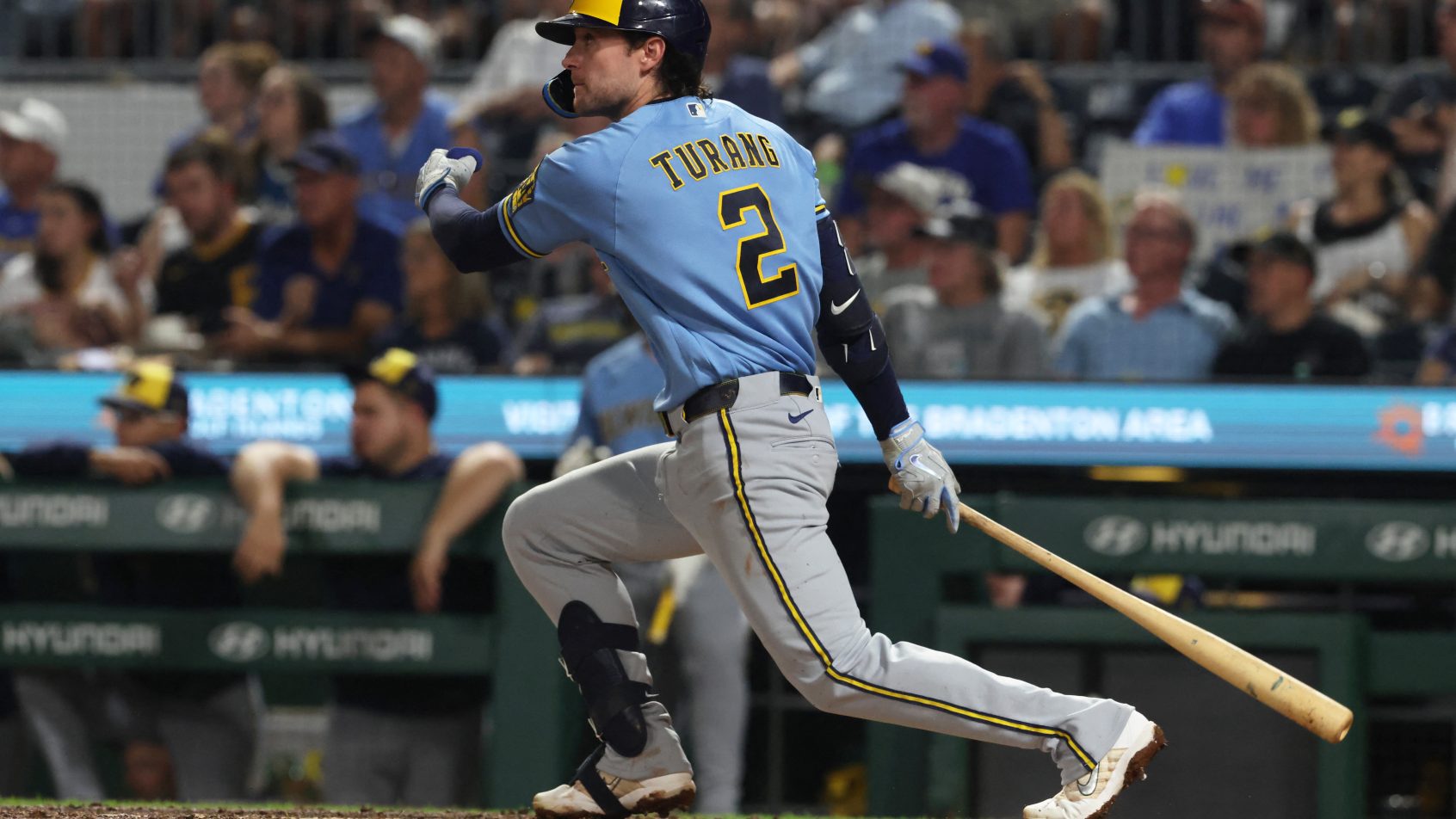 Milwaukee Brewers second baseman Brice Turang