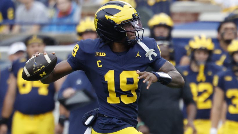 Bryce Underwood playing for Michigan in the 2026 college football season.