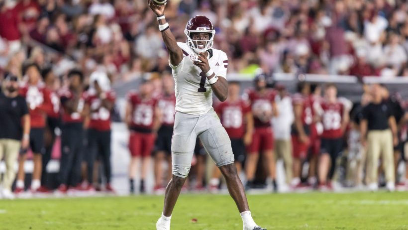 Kamario Taylor throws a pass.