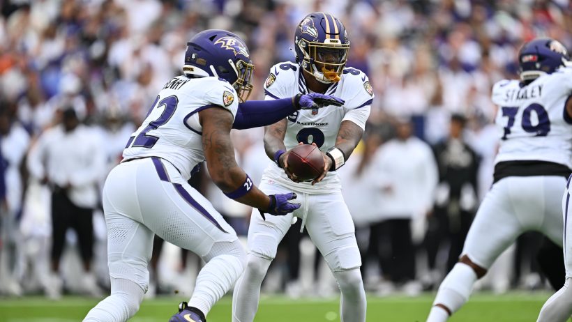 Derrick Henry playing for the Ravens in the 2026 NFL season.