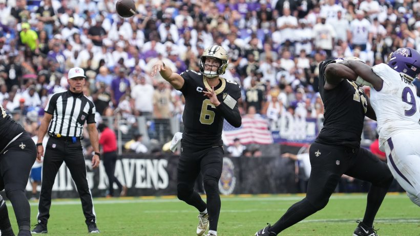 Tyler Shough throwing a pass
