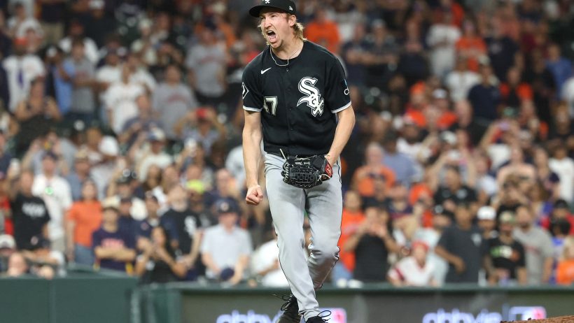 Erick Fedde celebrating a win