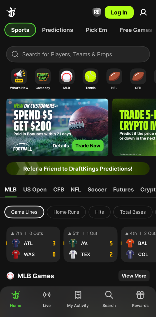 draftkings predictions