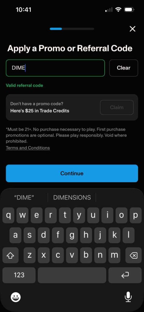 Novig promo code DIME